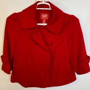 Forever Twenty One, Red Double Breasted Jacket Size M
